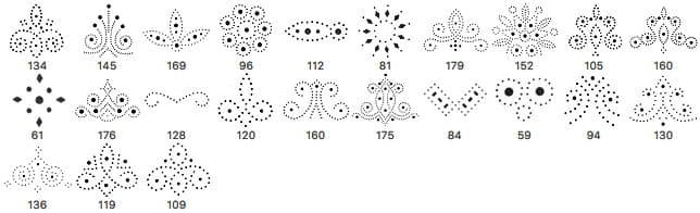 Brogue Pattern Brushes - Schematic