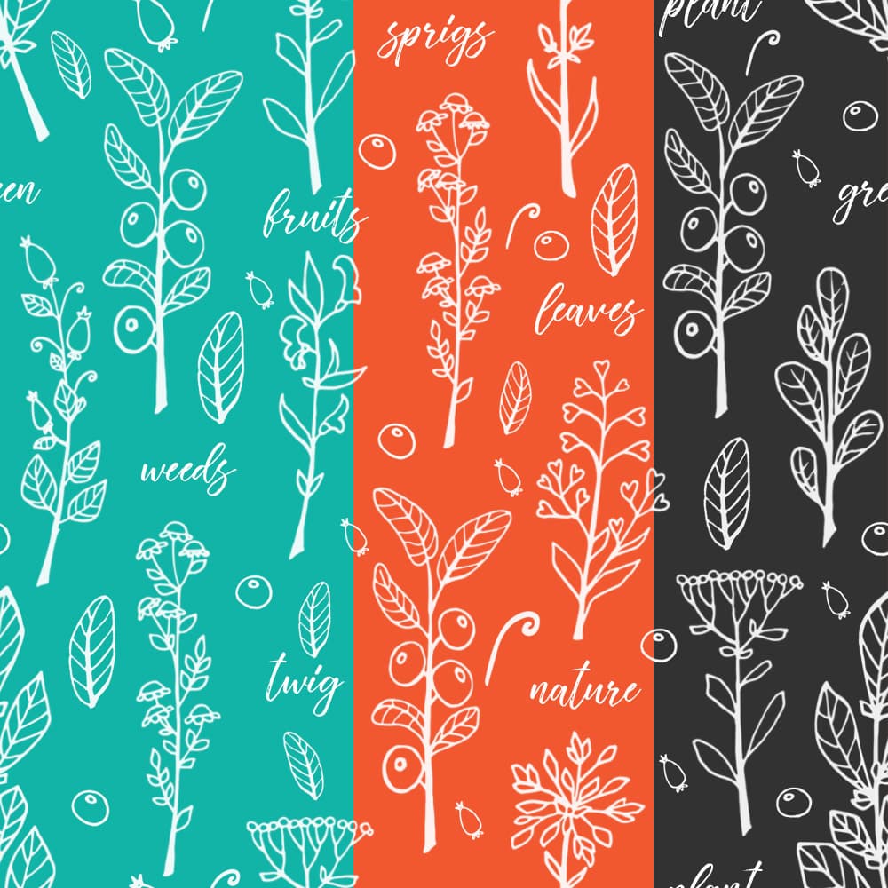 4 Weeds and Twigs Patterns