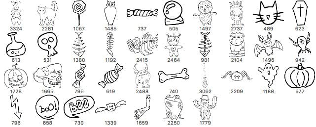 37 Halloween Brushes - Schematic
