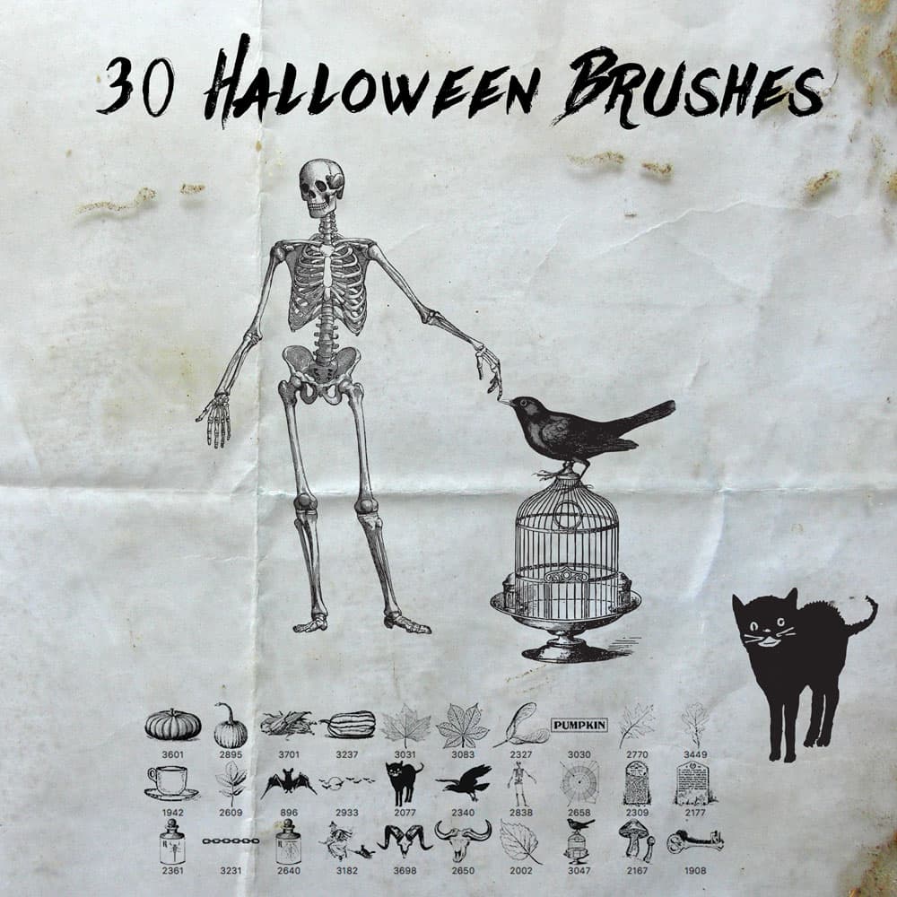 30 Free Halloween Brushes