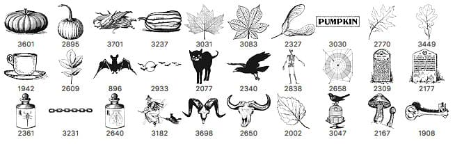 30 Free Halloween Brushes - Schematic