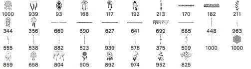 Indian Dream Catcher Brushes - Schematic