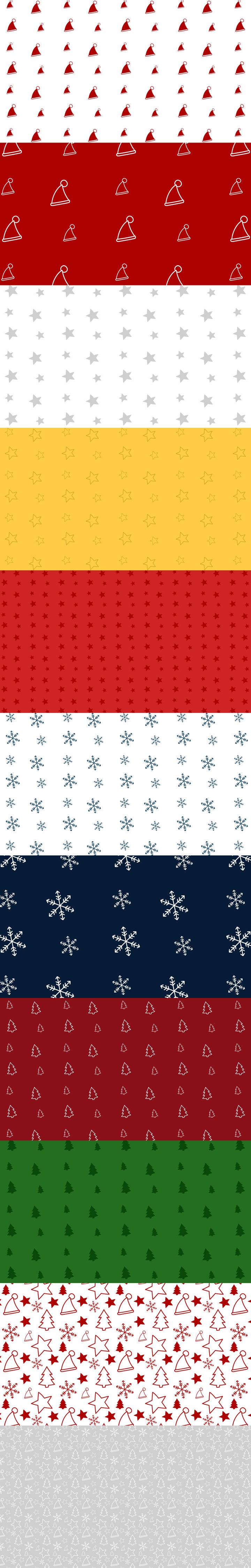 Free Christmas Photoshop Patterns - Schematic