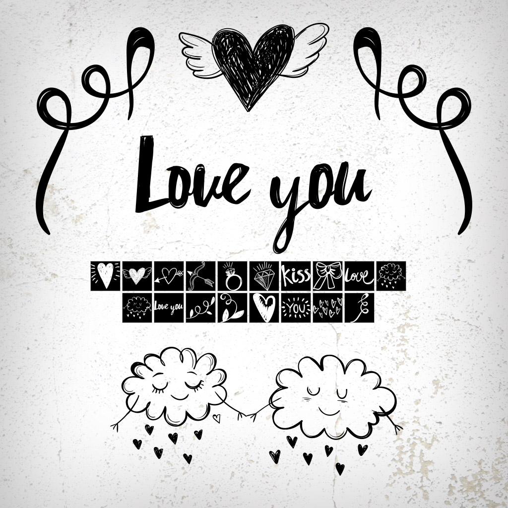 18 Love Custom Shapes