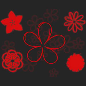 Smudged Flowers