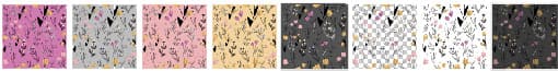8 Floral Patterns - Schematic