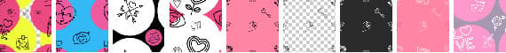 9 Love Themed Patterns - Schematic