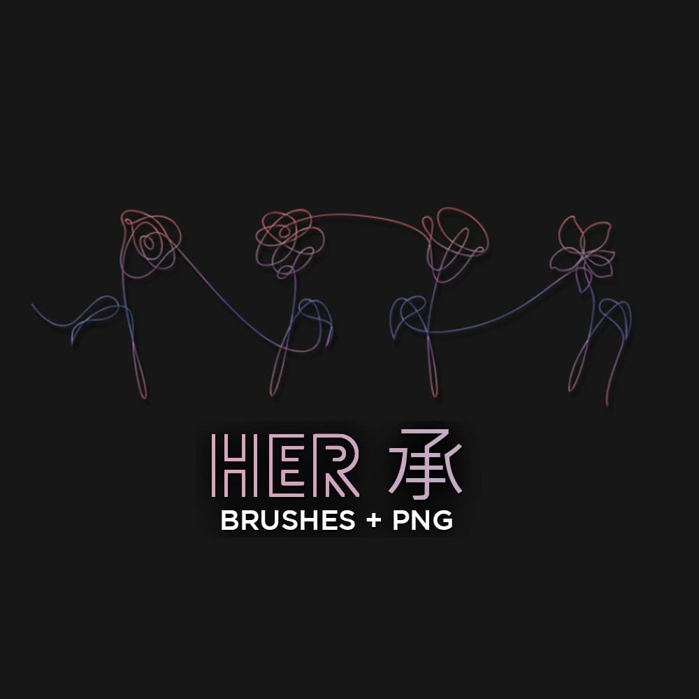 Her Flower Brushes