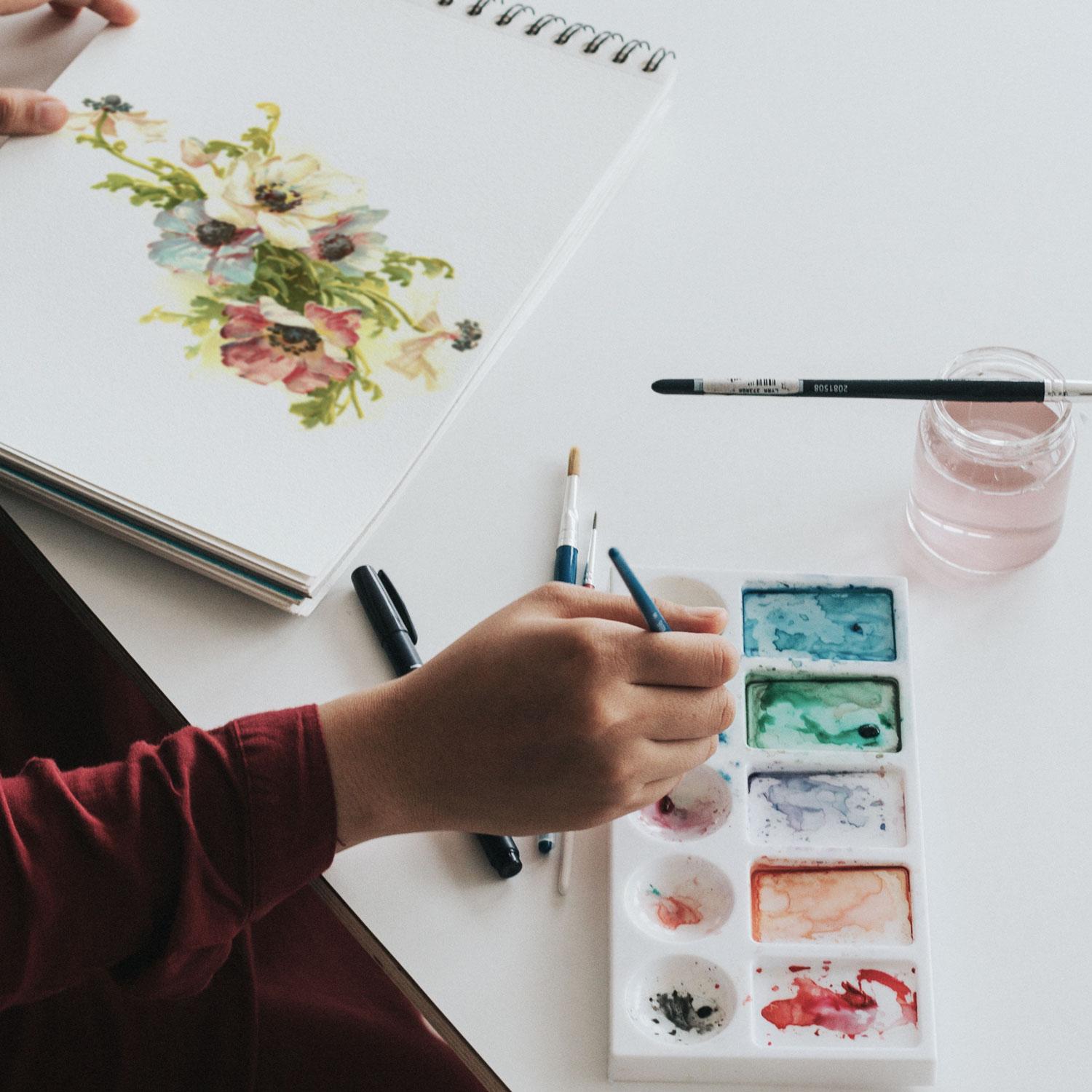 Watercolor PSD Mockup