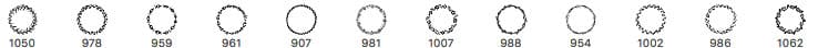 12 Hand Drawn Wreaths - Schematic