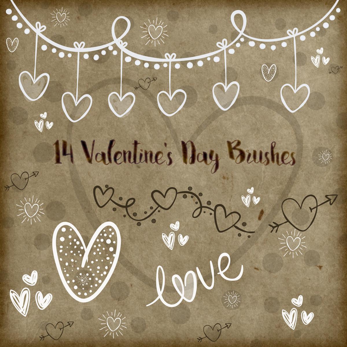 14 Valentines Day Brushes