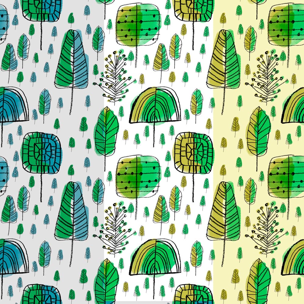 Doodle Forest Patterns