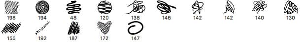 Scribble Brushes for Adobe Photoshop - Schematic