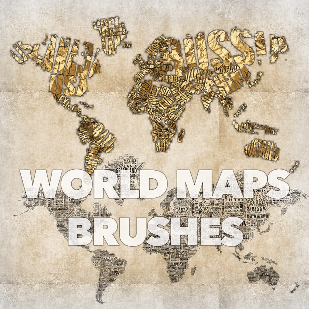 World Maps Brushes