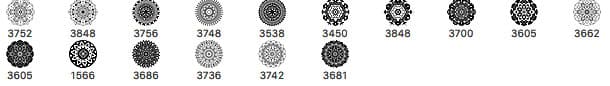 16 Mandala Brushes - Schematic
