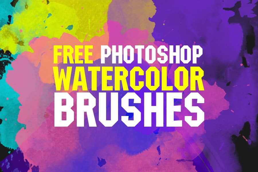 Free Watercolor Brushes for Photoshop by FixThePhoto