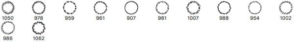 12 Wreaths Free PS Brushes - Schematic