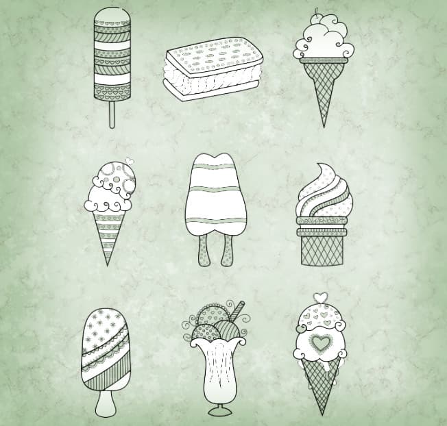 Ice Cream Brushes