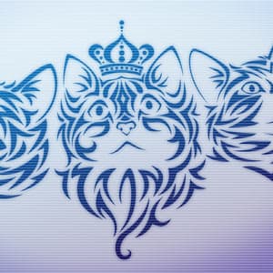 Tribal Kittens Brushes