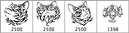 Tribal Kittens Brushes - Schematic