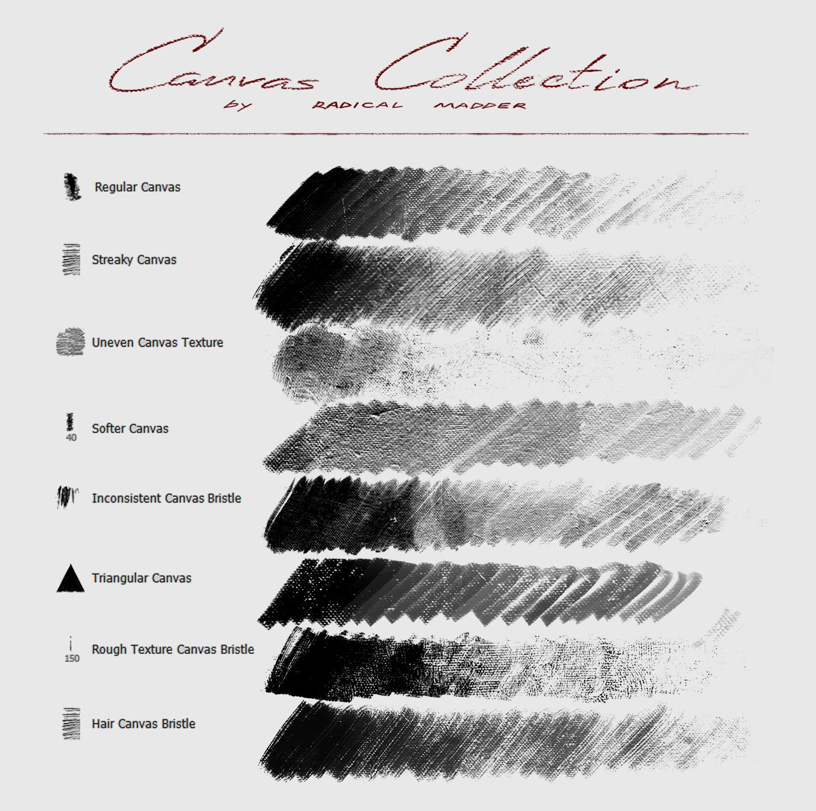 Canvas Brushes Collection
