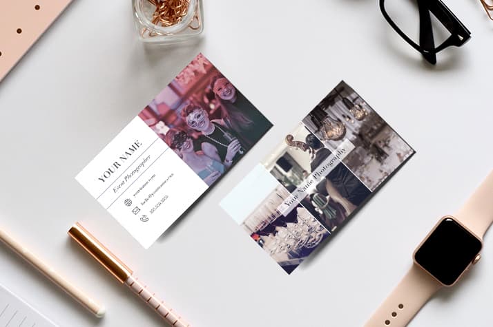 Event Photography Business Cards Templates