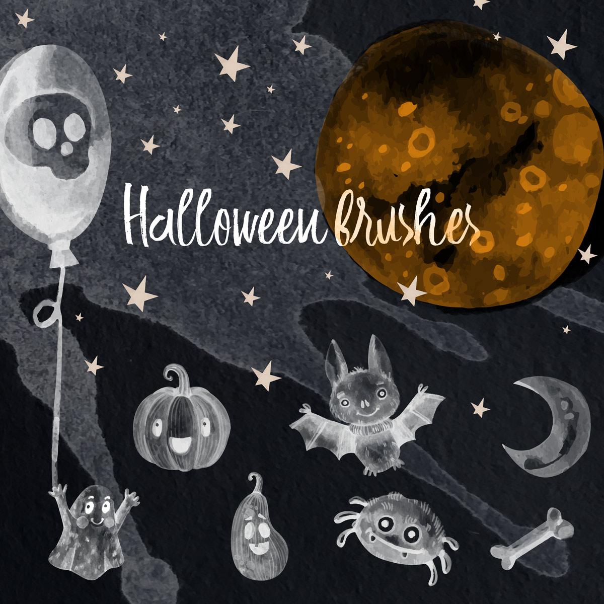 11 Halloween PS Brushes