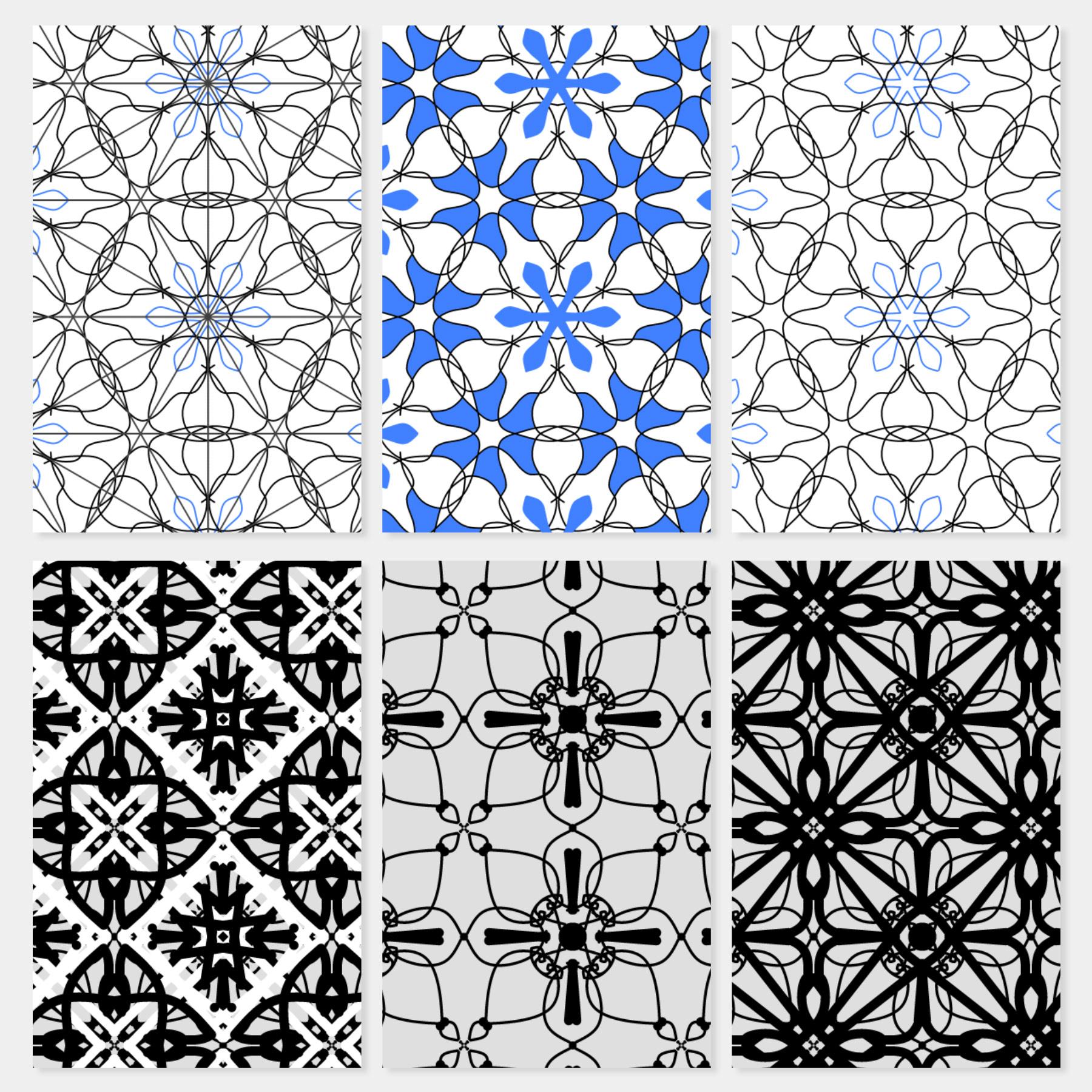 Ornament Patterns made with KaleidoPaint