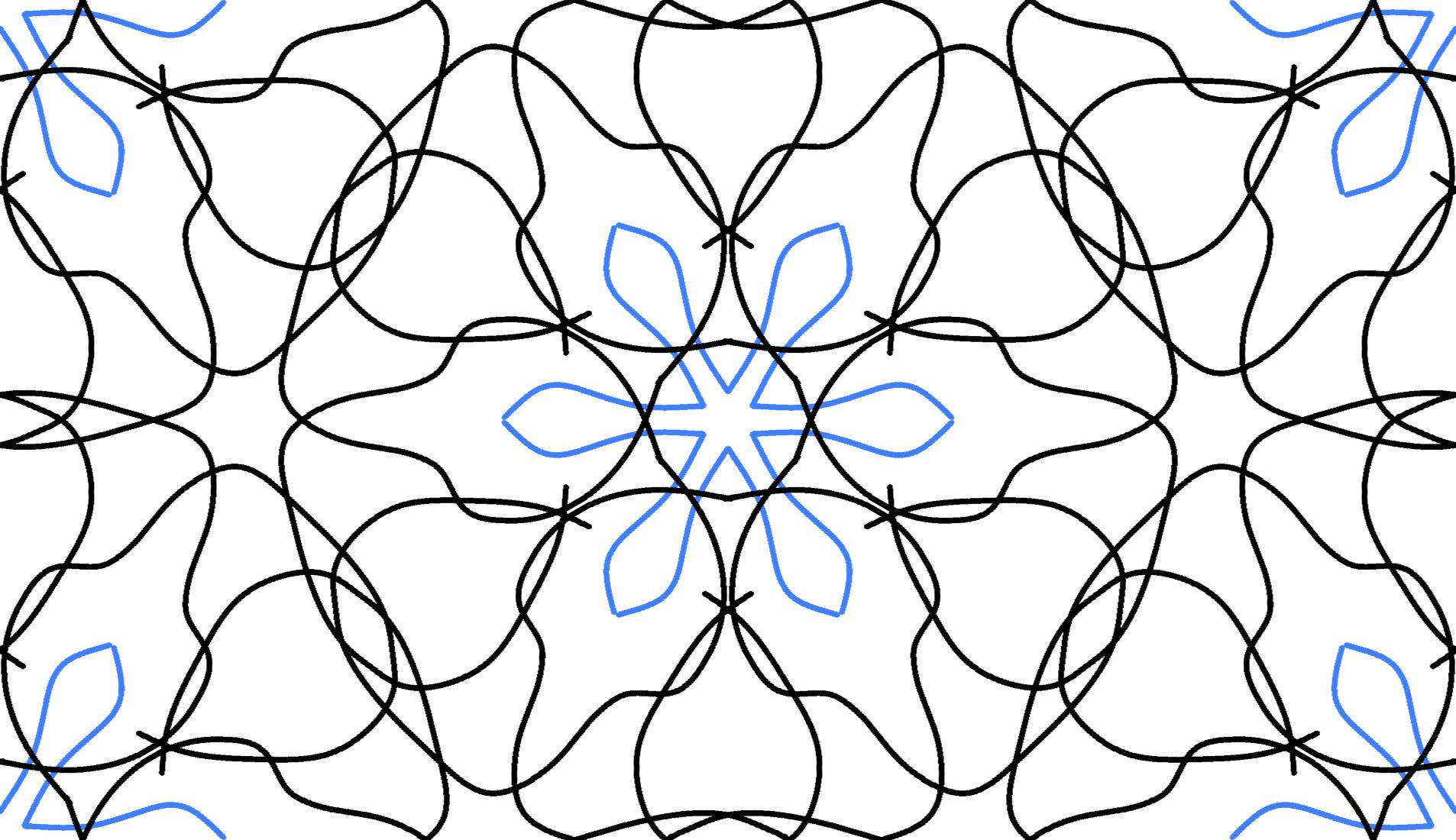 Ornament Patterns made with KaleidoPaint - Schematic
