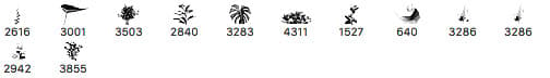 Plant Leaves Brushes - Schematic