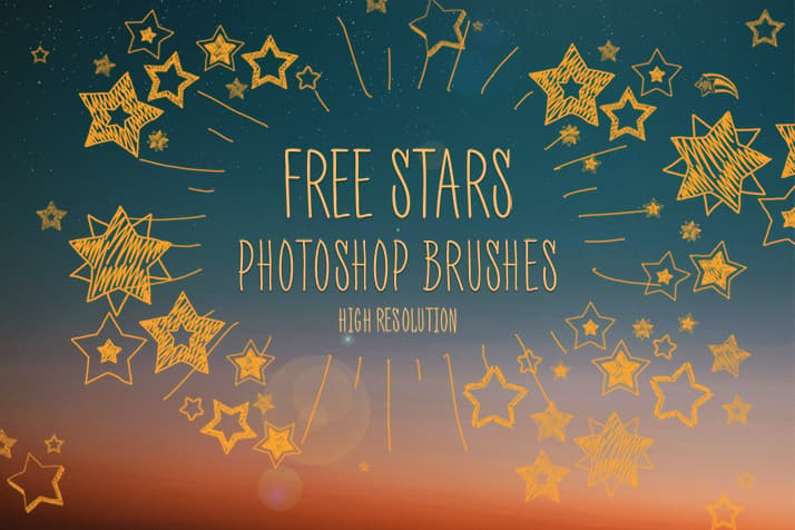Free Photoshop Star Brushes by FixThePhoto