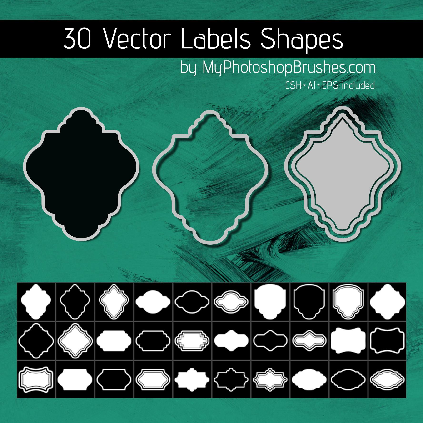 30 Label Shapes