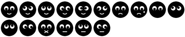 Emoticons Photoshop Custom Shapes - Schematic