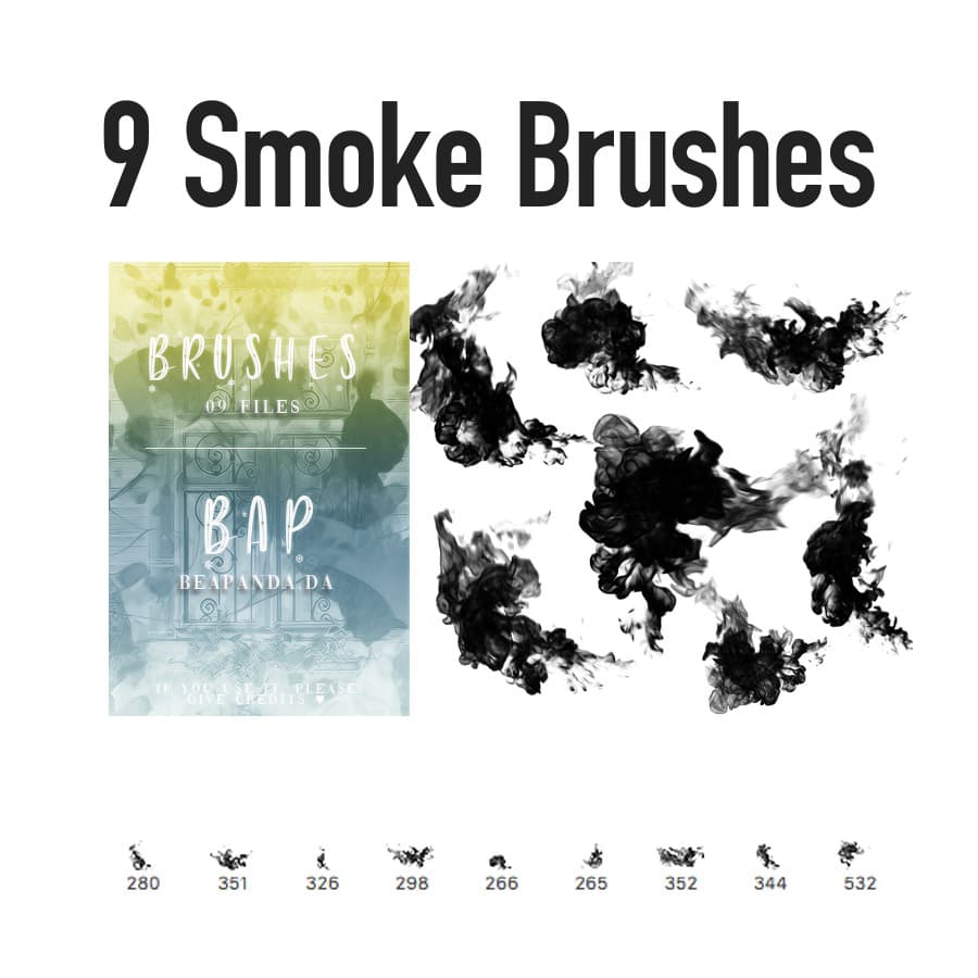 Free Smoke PS Brushes