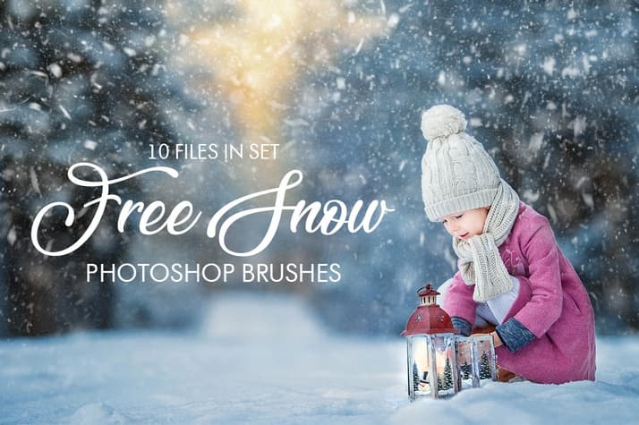 10 Free Snow Photoshop Brushes