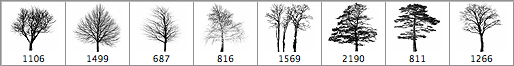 Tree Brushes Pack - Schematic