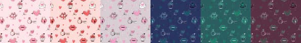Doodle Valentine Pattern - Schematic