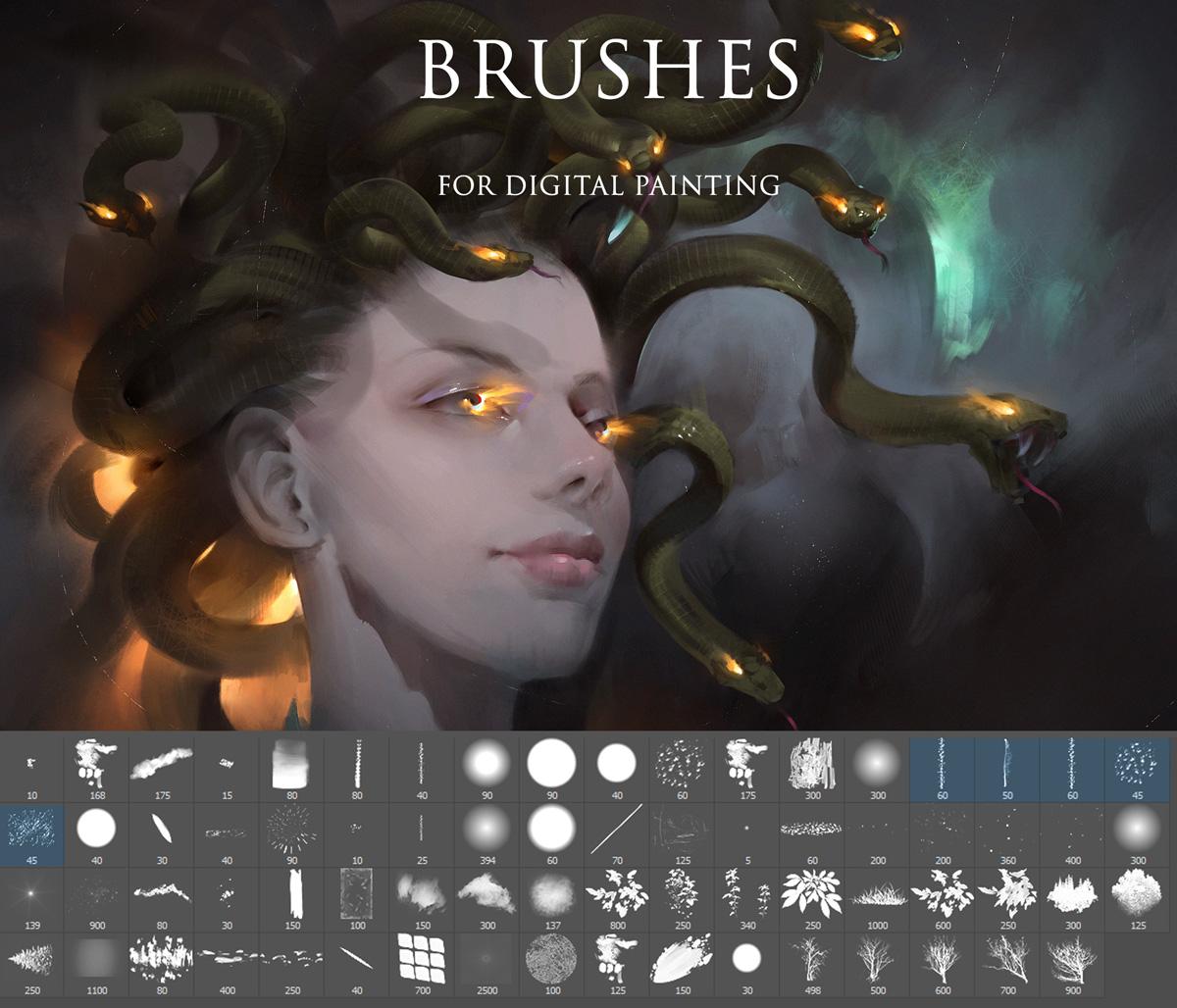 Photoshop Brushes for digital painting