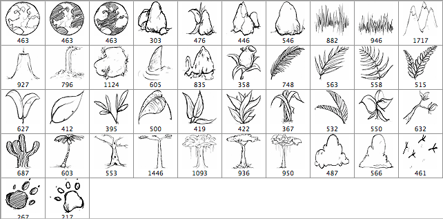 Scenery Scrawl PS Brushes - Schematic