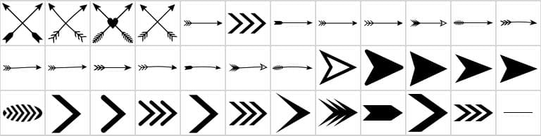 Arrows Custom Shapes - Schematic