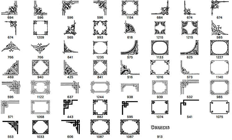 Frames and Corners Brushes - Schematic