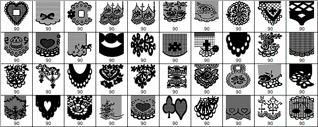 Lace Brush Set - Schematic