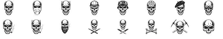 16 Skull Brushes - Schematic