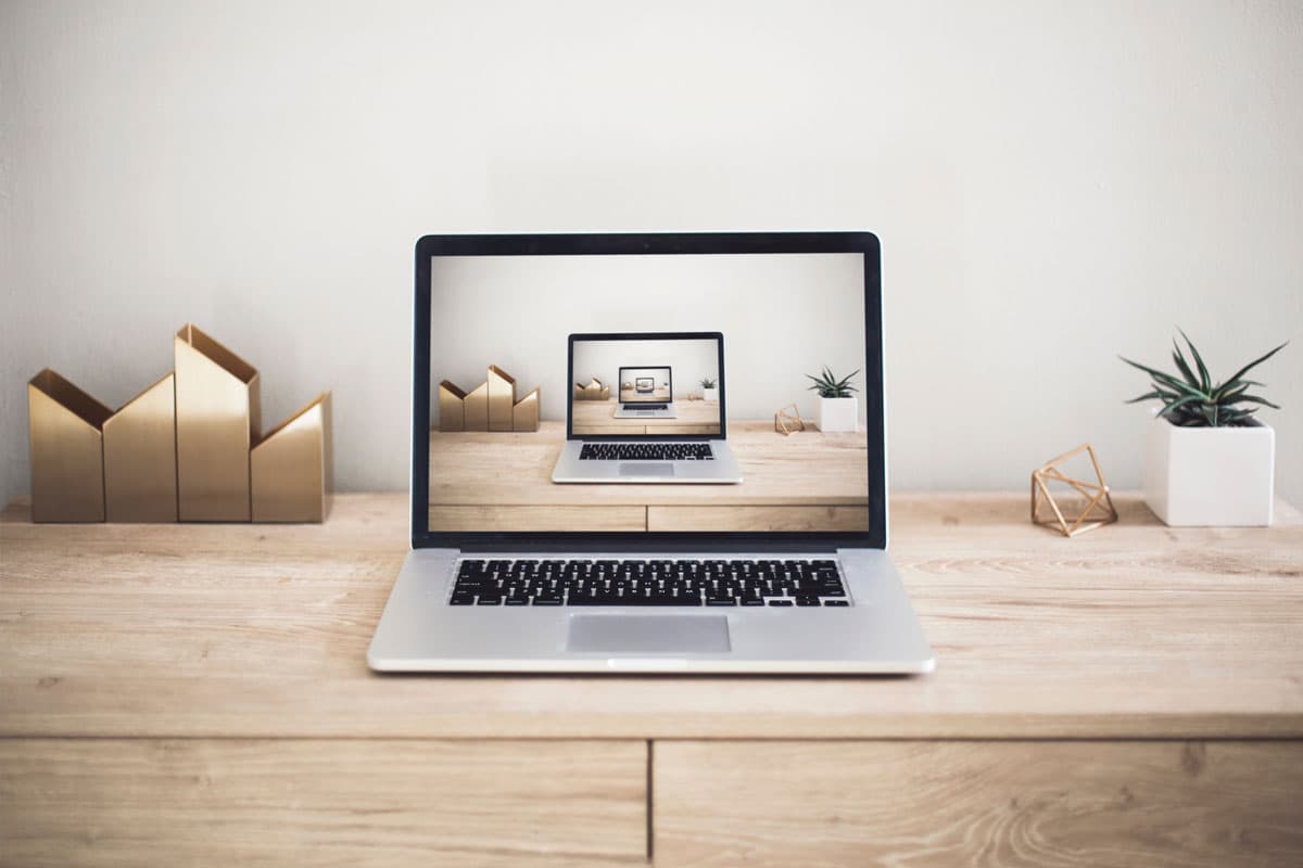 MacBook Workspace Mockup
