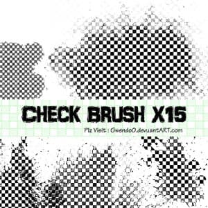 Check Photoshop Brush x 15
