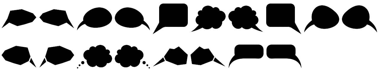 Speech Bubbles Custom Shapes - Schematic