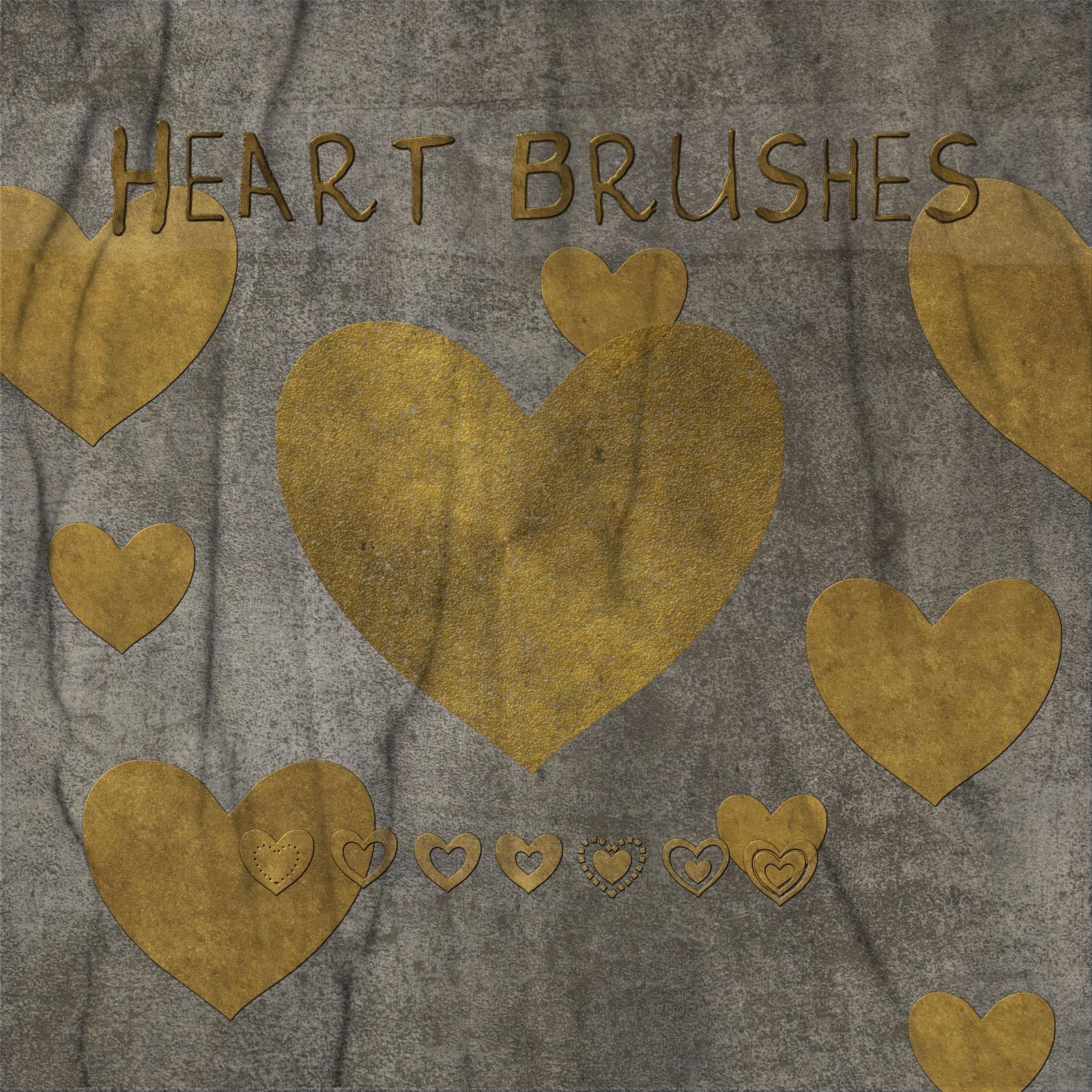Free Heart Brushes