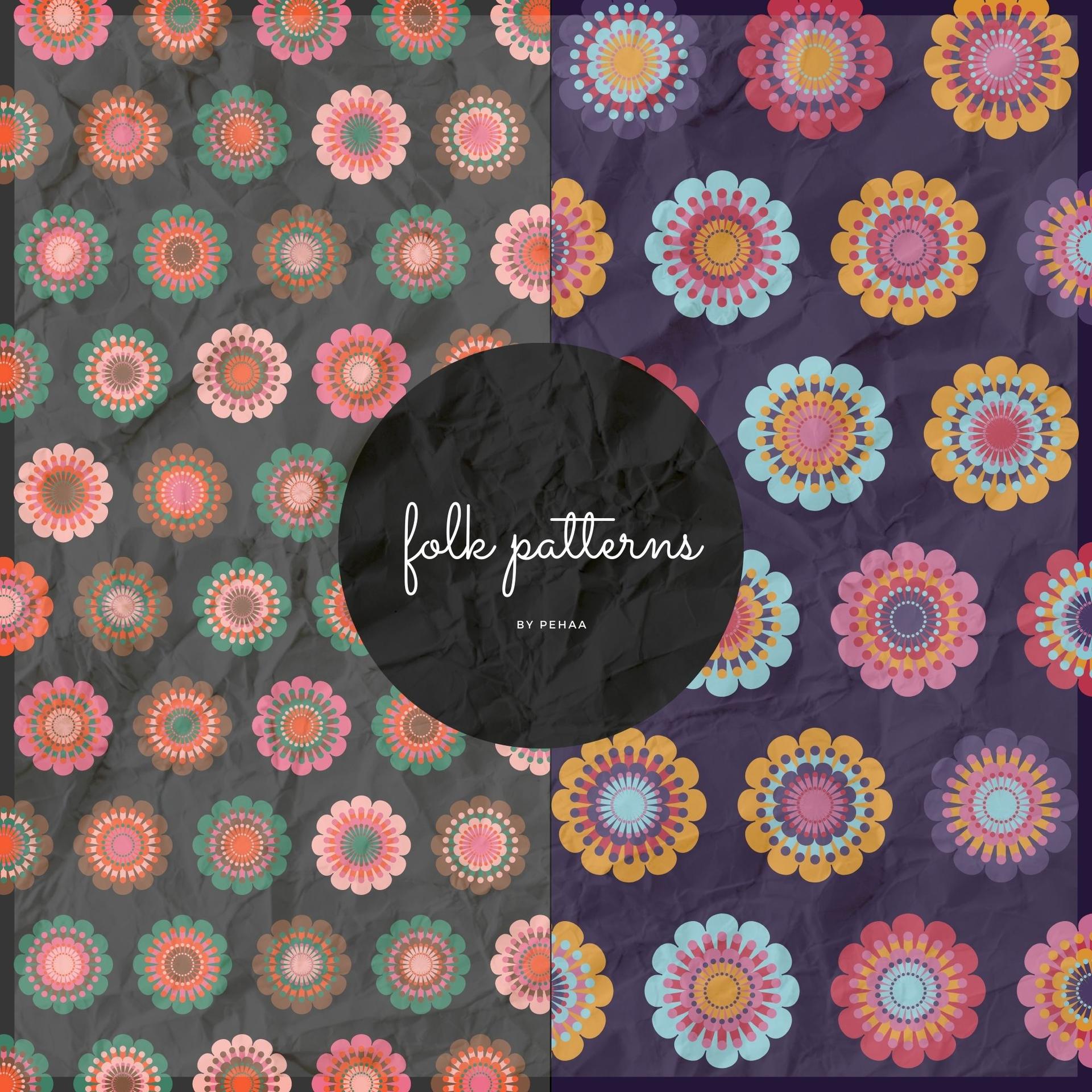 Folk Floral Pattern