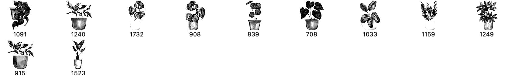 Houseplants Free Brushes - Schematic