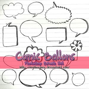 Comic Ballons Brushes